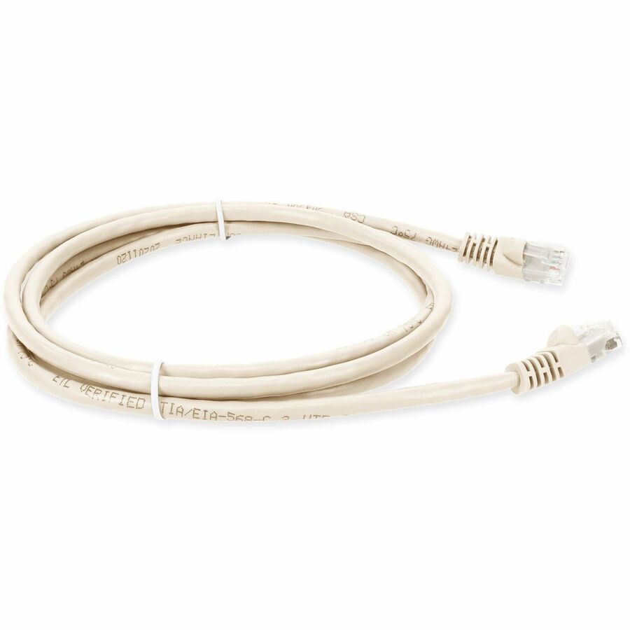 AddOn 3ft RJ-45 (Male) to RJ-45 (Male) Straight Beige Cat5e UTP PVC Copper Patch Cable ADD-3FCAT5E-BG