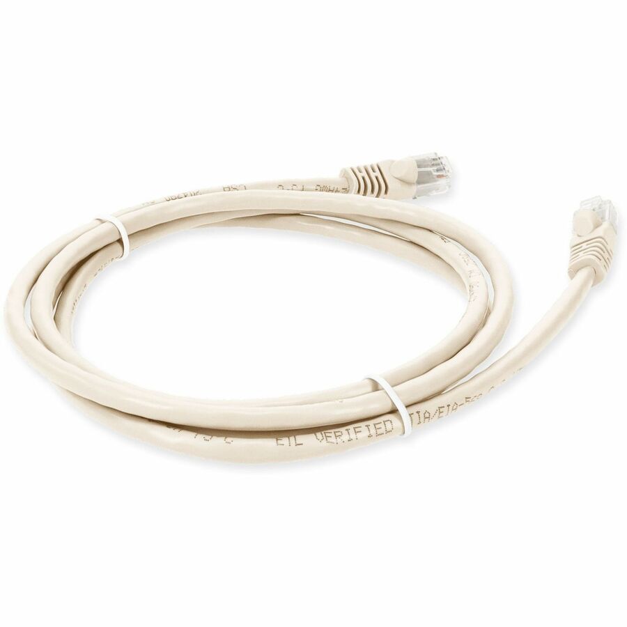 AddOn 3ft RJ-45 (Male) to RJ-45 (Male) Straight Beige Cat5e UTP PVC Copper Patch Cable ADD-3FCAT5E-BG