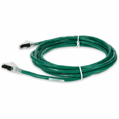 AddOn 5ft Green CAT 6A Shielded PVC Ethernet Cable Snagless Bubble Boot RJ-45 M/M ADD-5FCAT6AS-GN