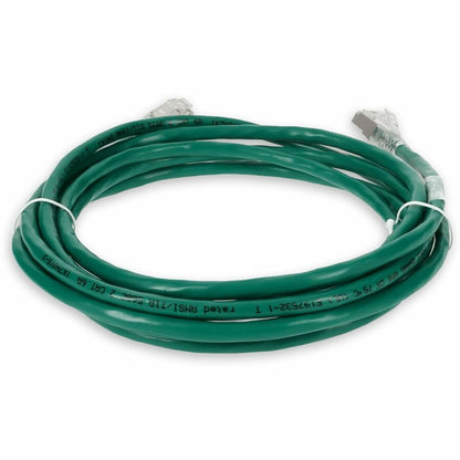 AddOn 5ft Green CAT 6A Shielded PVC Ethernet Cable Snagless Bubble Boot RJ-45 M/M ADD-5FCAT6AS-GN