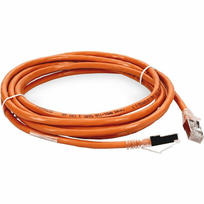 AddOn 5ft Orange CAT 6A Shielded PVC Ethernet Cable Snagless Bubble Boot RJ-45 M/M ADD-5FCAT6AS-OE