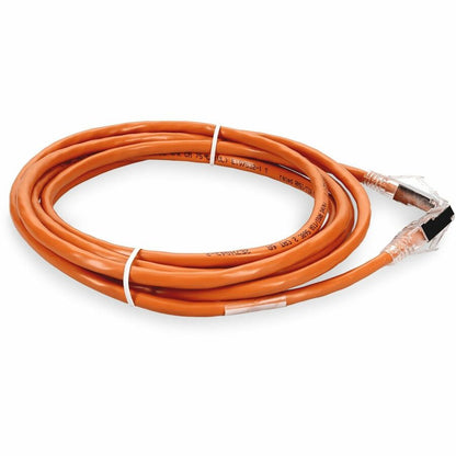 AddOn 5ft Orange CAT 6A Shielded PVC Ethernet Cable Snagless Bubble Boot RJ-45 M/M ADD-5FCAT6AS-OE