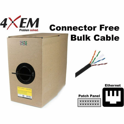 4Xem Cat6A Bulk Cable (Black)