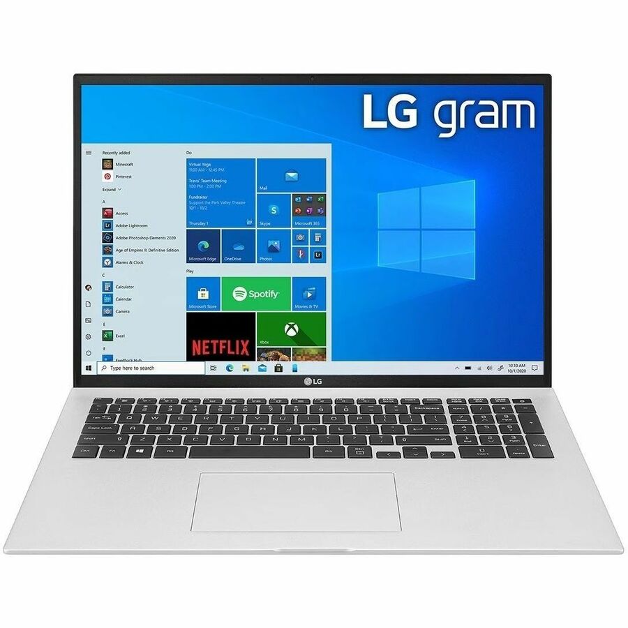 Lg Gram 17Z90P-N.Aps5U1 Notebook 43.2 Cm (17") Wqxga Intel® Core™ I7 16 Gb Lpddr4X-Sdram 512 Gb Ssd Wi-Fi 6 (802.11Ax) Windows 10 Pro Silver