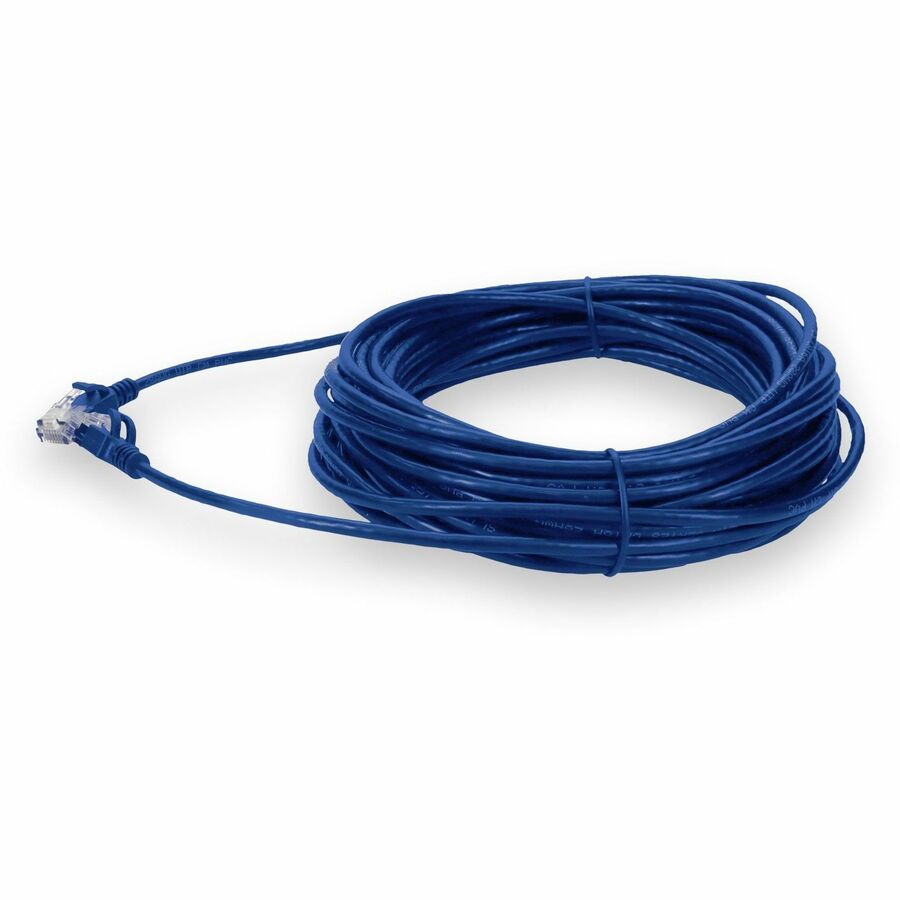 Addon Networks 20Ft Rj-45 (Male) To Rj-45 (Male) Straight Non-Booted, Non-Snagless Blue Cat6 Slim Utp Pvc Copper Patch Cable