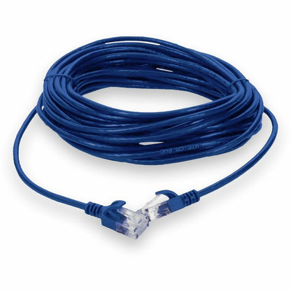 Addon Networks 20Ft Rj-45 (Male) To Rj-45 (Male) Straight Non-Booted, Non-Snagless Blue Cat6 Slim Utp Pvc Copper Patch Cable