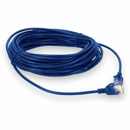 Addon Networks 20Ft Rj-45 (Male) To Rj-45 (Male) Straight Non-Booted, Non-Snagless Blue Cat6 Slim Utp Pvc Copper Patch Cable