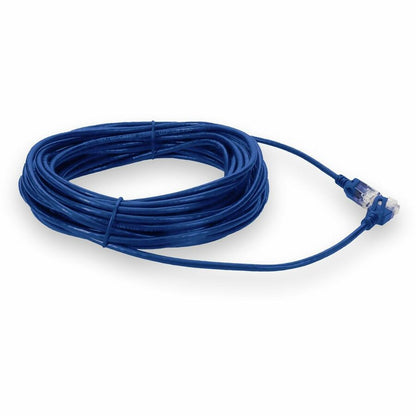 Addon Networks 20Ft Rj-45 (Male) To Rj-45 (Male) Straight Non-Booted, Non-Snagless Blue Cat6 Slim Utp Pvc Copper Patch Cable