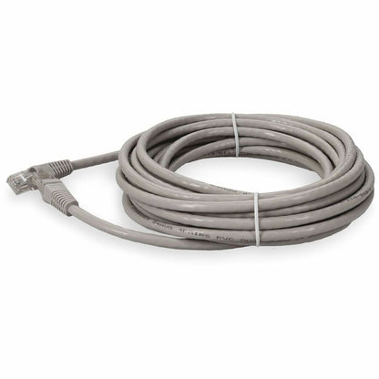 Addon 13Ft Rj-45 (Male) To Rj-45 (Male) Snagless Gray Cat6A Utp Pvc Copper Patch Cable