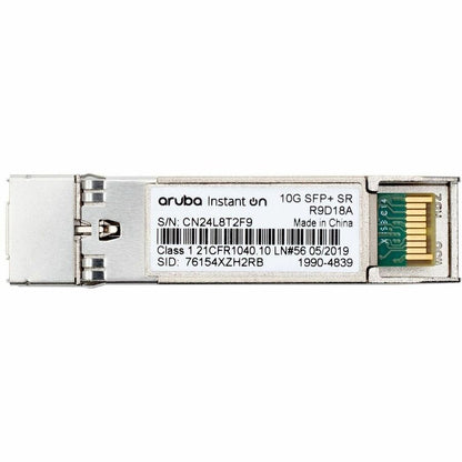 Hewlett Packard Enterprise Aruba Instant On 10G Sfp+ Lc Sr 300M Om3 Mmf Network Transceiver Module Fiber Optic 10000 Mbit/S Sfp+