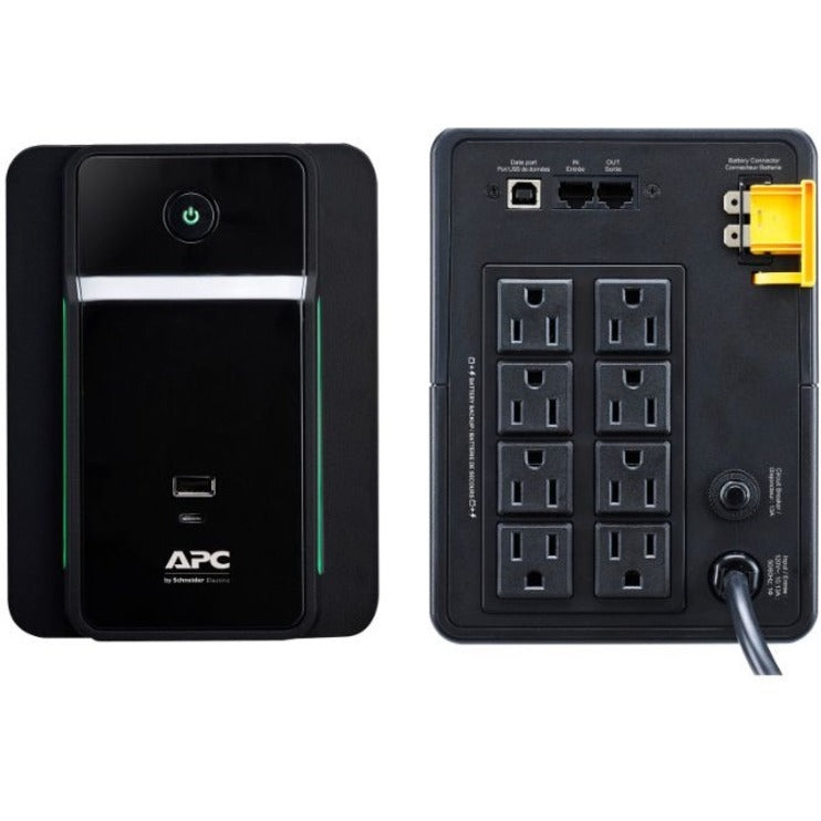 Apc Back-Ups 1200Va, 120V, Avr, 2 Usb Charging Port Nema Sockets