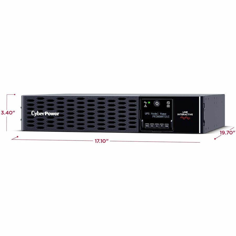 CyberPower PR3000RT2UC New Smart App Sinewave UPS Systems - 3000VA/3000W, 120 VAC, NEMA L5