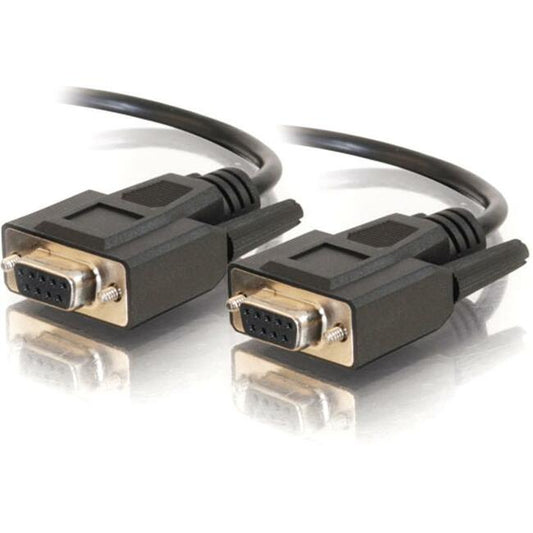 10Ft Db9 F/F Serial Rs232 Cable - Black