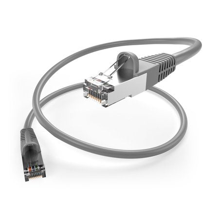 10Ft Gray Cat5E Patch Cable, Utp, Snagless