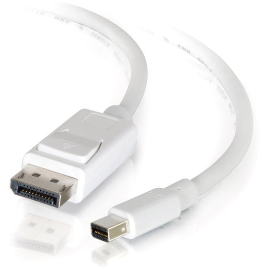 10Ft Mini Displayport&Trade; To Displayport&Trade; Adapter Cable 4K 30Hz - White