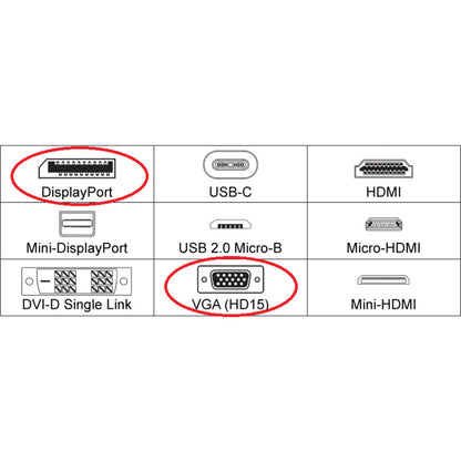 10In Displayport Male To,Vga Female Adapter Converter White