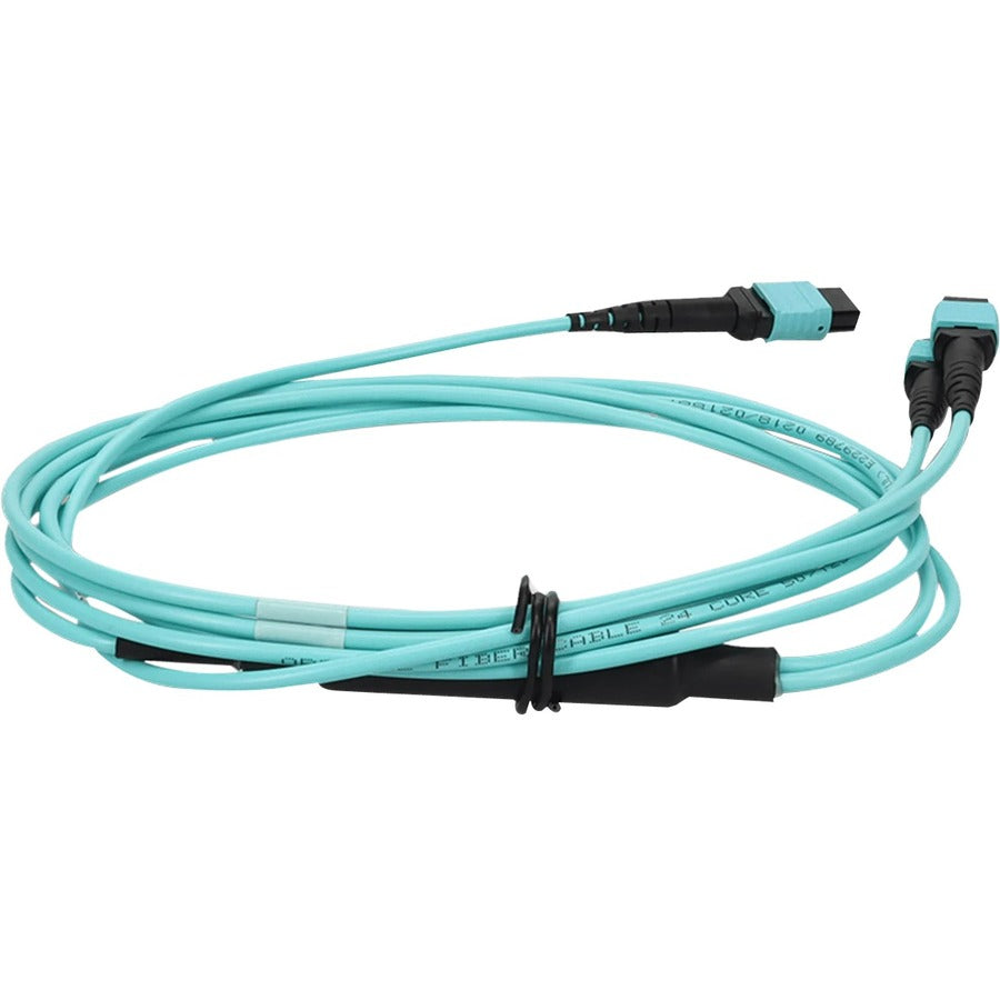 10M 2Xmpo-16/Mpo F/F Fanout Cbl,16Strand Aqua Om4 Lszh