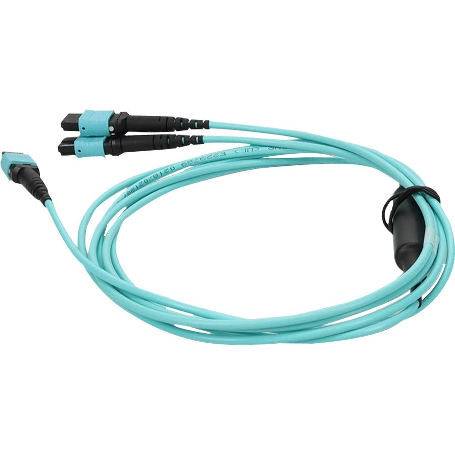 10M 2Xmpo-16/Mpo F/F Fanout Cbl,16Strand Aqua Om4 Lszh