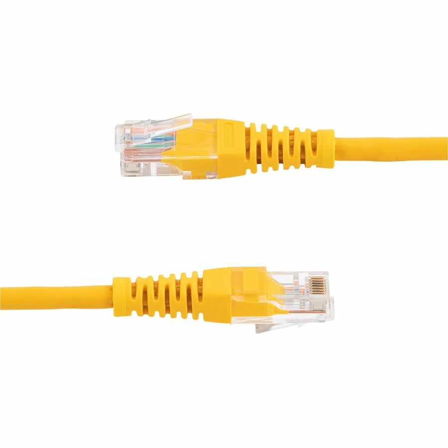 Startech.Com 1 Ft Cat5E Yellow Molded Rj45 Utp Cat 5E Patch Cable - 1Ft Patch Cord