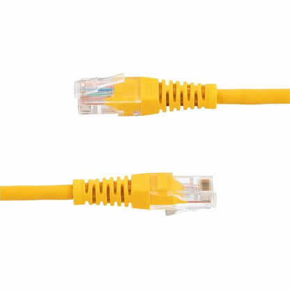 Startech.Com 1 Ft Cat5E Yellow Molded Rj45 Utp Cat 5E Patch Cable - 1Ft Patch Cord