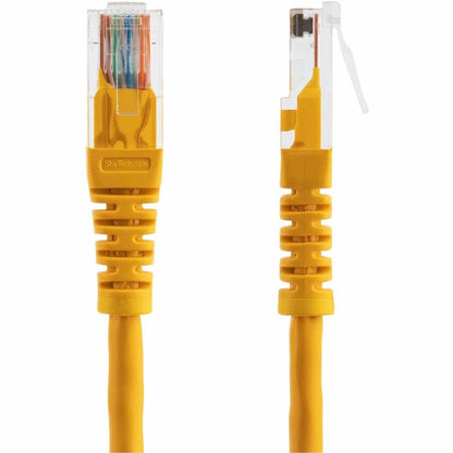 Startech.Com 1 Ft Cat5E Yellow Molded Rj45 Utp Cat 5E Patch Cable - 1Ft Patch Cord