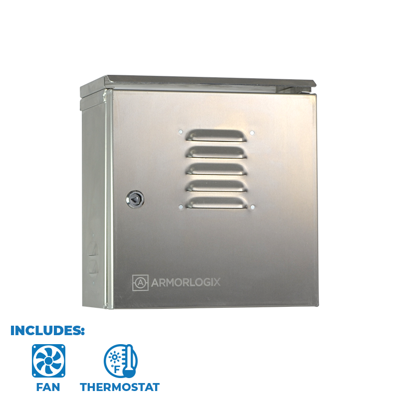 12" X 12" X 6" Nema 3 Enclosure With Fan Al121206N3-Ft