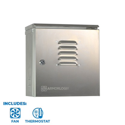 12" X 12" X 6" Nema 3 Enclosure With Fan Al121206N3-Ft