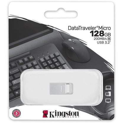 128Gb Datatraveler Micro,200Mb/S Metal Usb 3.2 Gen 1