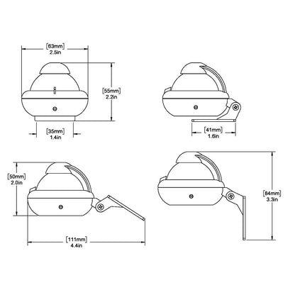 Ritchie X-10-A RitchieSport Automotive Compass - Bracket Mount - Gray