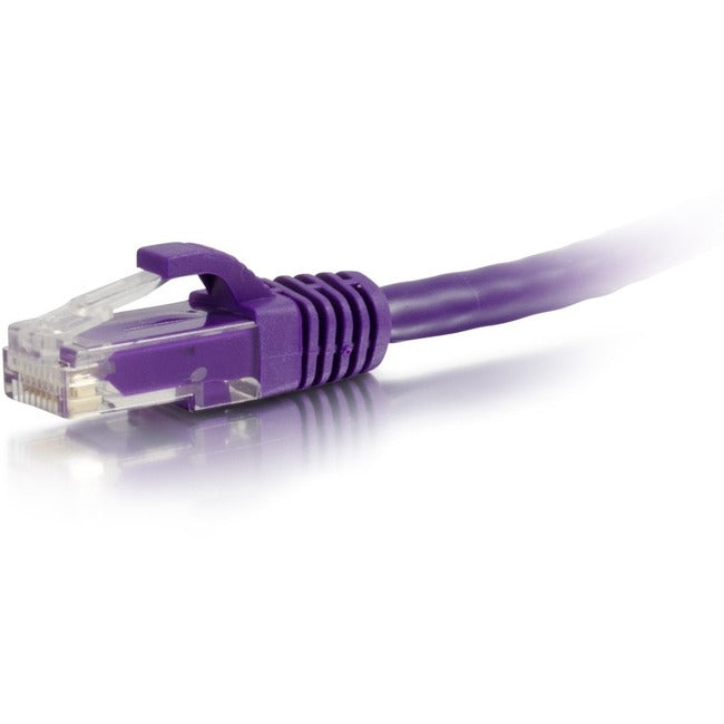 14Ft Cat6A Snagless Utp Cable-Prple