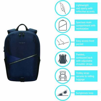 15 16 Transpire Compact Every,Day Backpack Blue 16