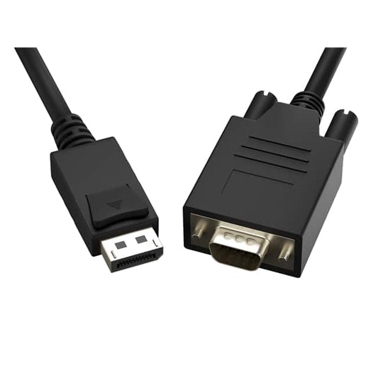 15Ft Displayport - Vga (Svga, Hd15) M-M Adapter Cable Will Allow You To Connect