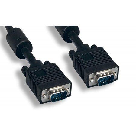 15Ft Standard Monitor Cable Svga Hd15 Male - Svga Hd15 Male With Ferrites