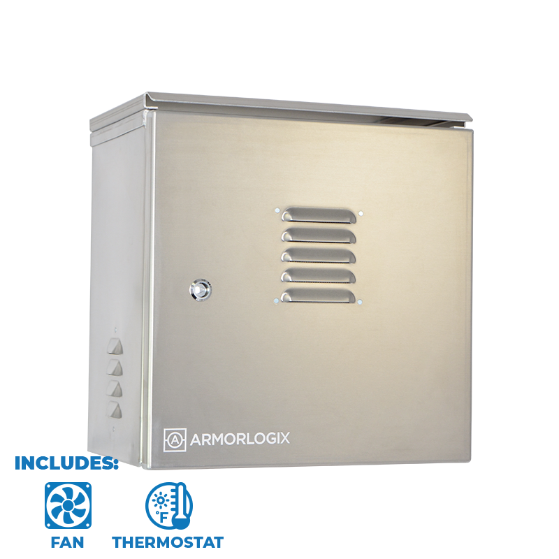 16" X 16" X 10" Nema 3 Enclosure With Fan Al161610N3-Ft