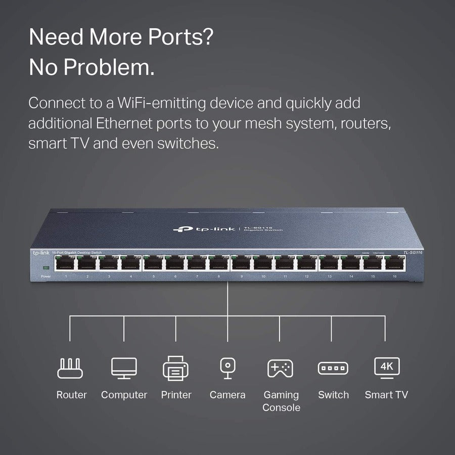 16Port Gigabit Desktop Switch,