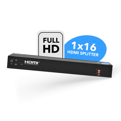 1x16 HDMI Splitter : 1-In 16-Out, 1080p, EDID (HD-1016)