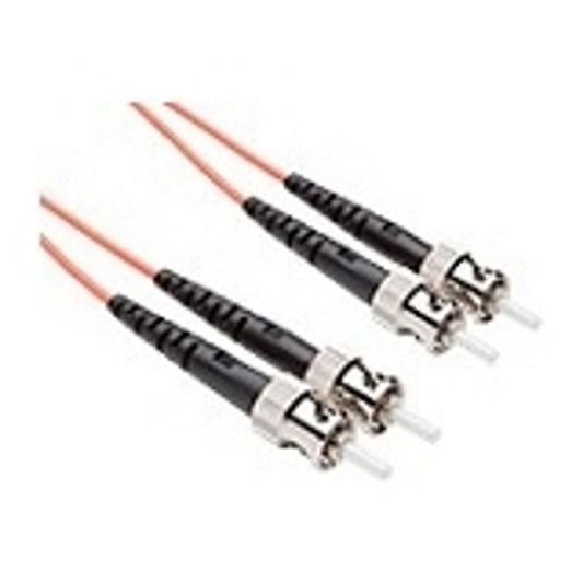 2 Meter St-St Om1 1Gig Fiber Optic Cable, Orange, Ofnr, 62.5/125 Micron, Multimo