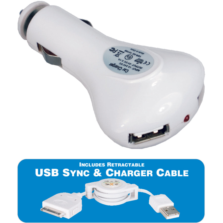 2 Port 2.1 Amp Usb Car Charger,Ipod/Iphone/Ipad/Ipad2