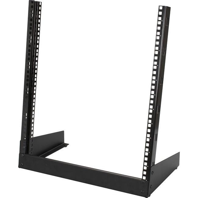 2-Post Rack - 12U, 19.8" X 11.6"D, 10-32 , Tapped Rails Holes, 360Lb. Capacity,