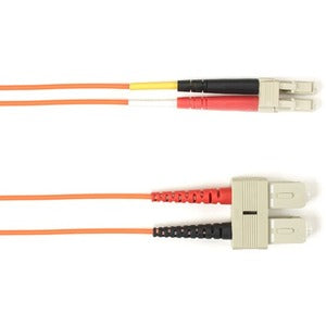 20M Fiber Optic Mmf Sc/Lc,Duplex Plenum 10G Orange Patch