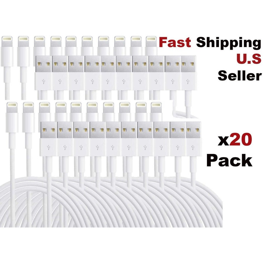 20Pk 3Ft Lightning Cable,For Ipad Iphone7 8 11 12 Xr Xs