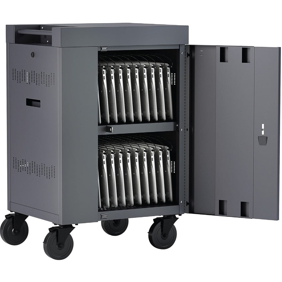 20X Cube Mini Ac Charge Cart Gr,270 Deg Doors Gra Finish