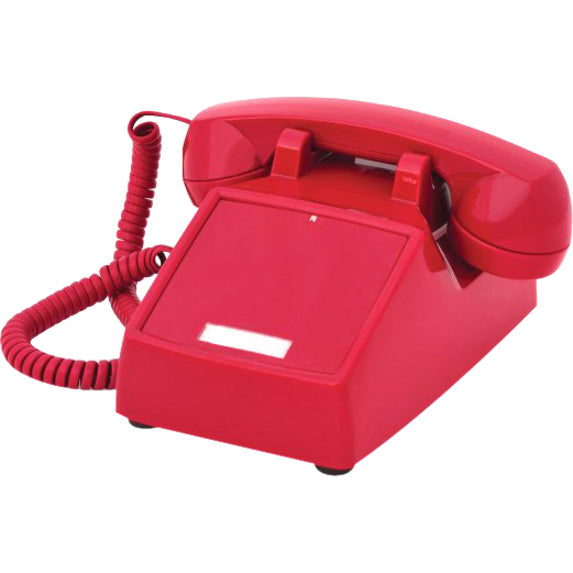 250047-VBA-NDL Red desk no dial ITT-2500NDL-RD