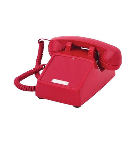 250047-VBA-NDL Red desk no dial ITT-2500NDL-RD