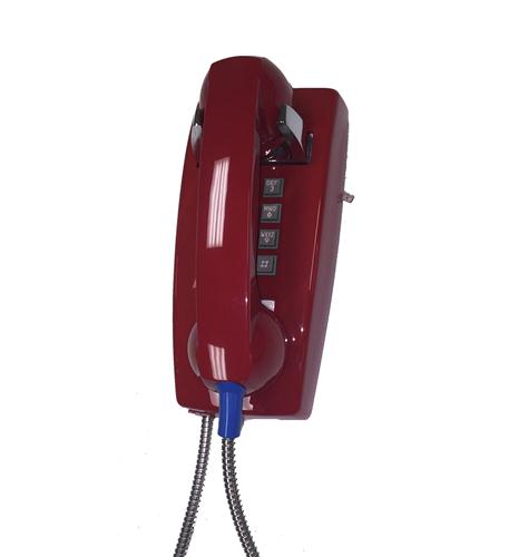 255447AHC20M Wall Phone w/Metal Cradle ITT-2554-AHC-RD