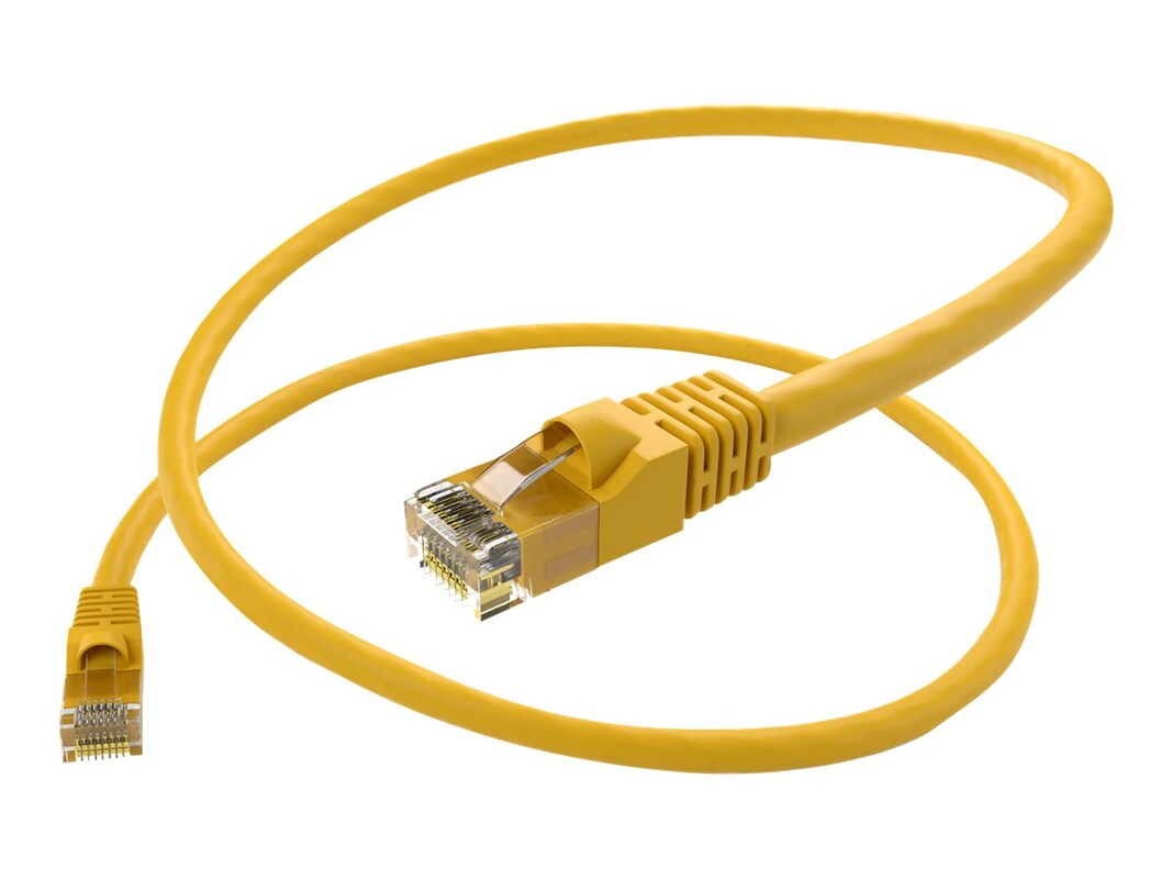 2Ft Yellow Cat5E Patch Cable, Utp, Snagless
