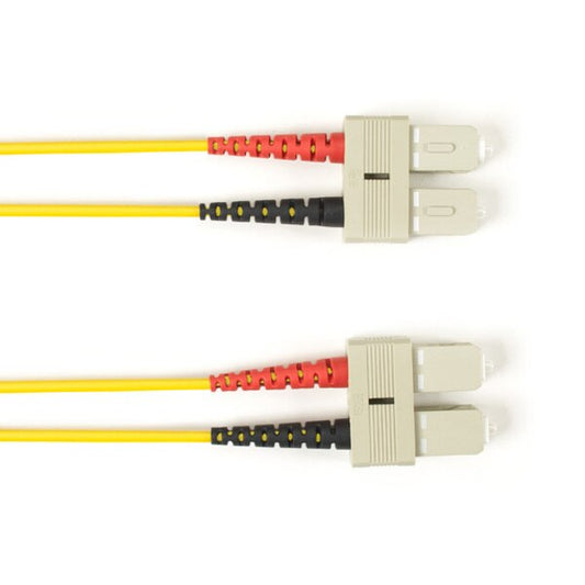 2M Fiber Optic Mmf Sc/Sc Duplex,Lszh 10G Yellow Patch Cable Ncnr