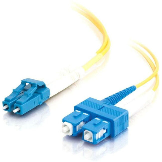 2M Lc-Sc 9/125 Os2 Duplex Single-Mode Pvc Fiber Optic Cable - Yellow