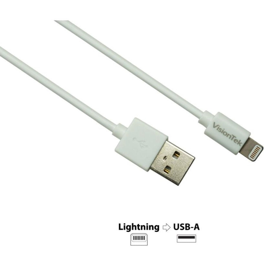 2M Lightning To Usb White Mfi,Cable