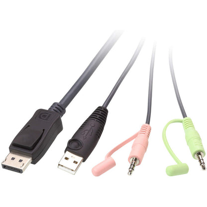 2Port Usb Dp Cable Kvm Switch,With Remote Port Selector